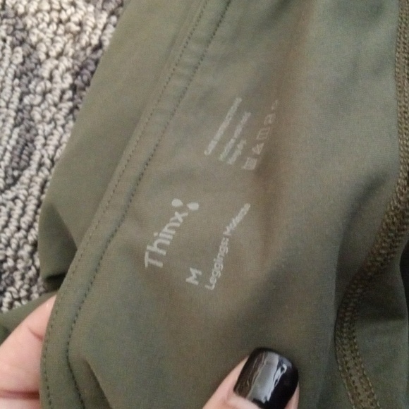 Thinx Period Moderated Absorbency Kale Green N Black Bundle Womens Medium - Picture 5 of 9